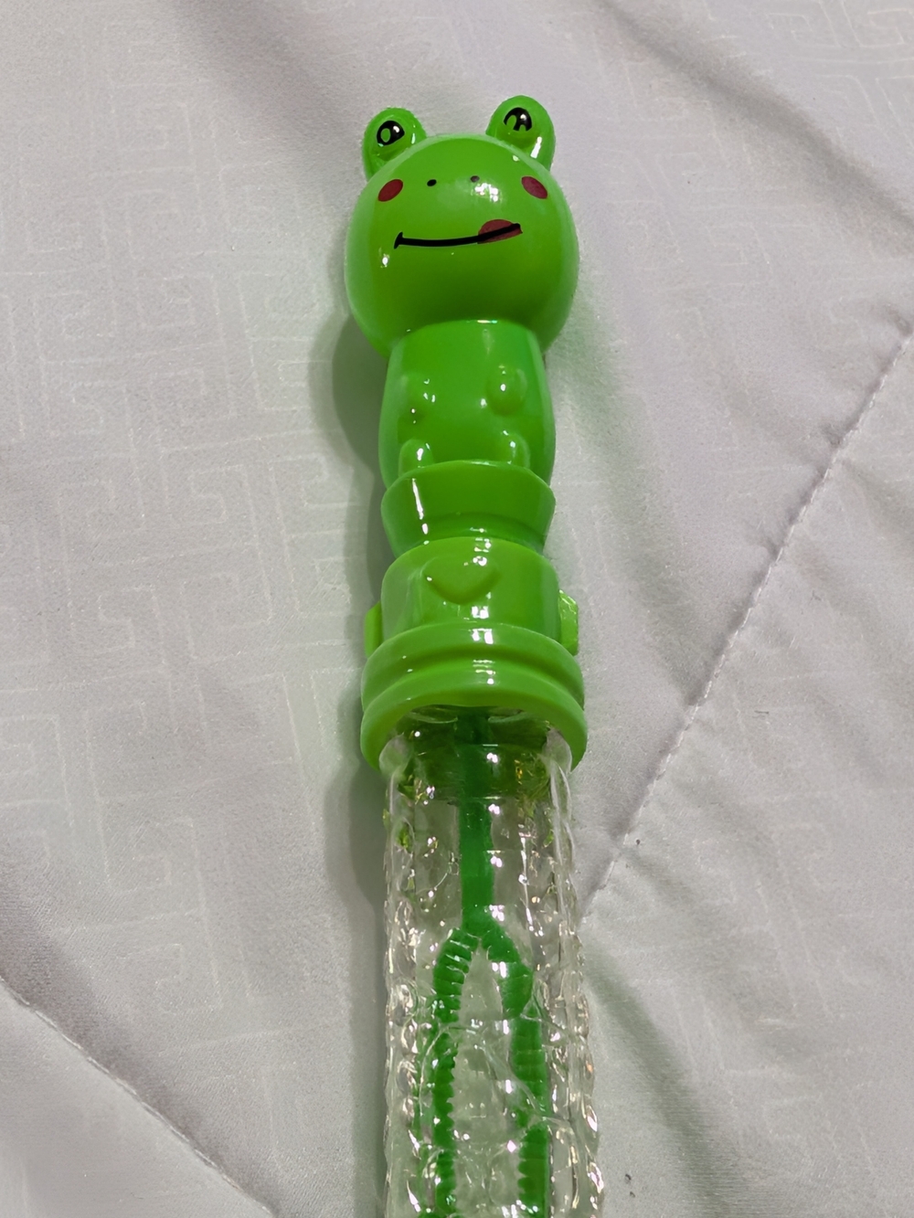 Bright Green Frog Bubble Wand for Kids Habitat Accessories